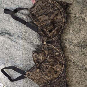 Sofia Intimates By Sofia Vergara Eyelash Balconette Bra 36 DD